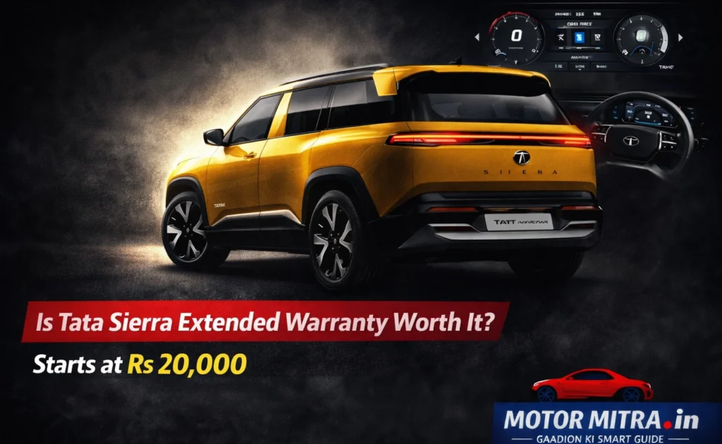 Tata Sierra Buyers Alert: Extended Warranty Starts at Rs 20,000