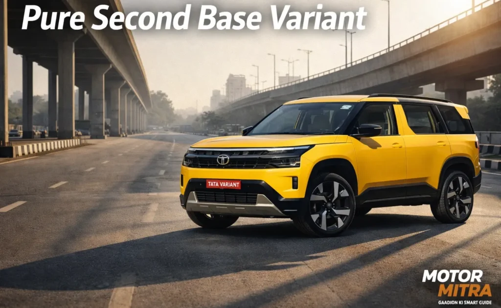 Tata Sierra Pure Second Base Variant Revealed 2026– Features That Matter Most