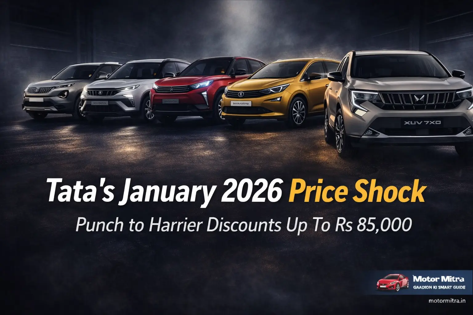 Tata’s January 2026 Price Shock: Punch to Harrier See Discounts Up To Rs 85,000