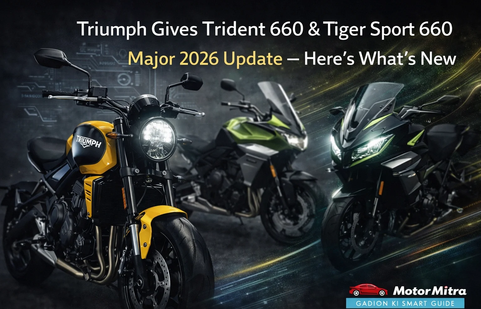 Triumph Gives Trident 660 & Tiger Sport 660 Major 2026 Update– Here’s What’s New