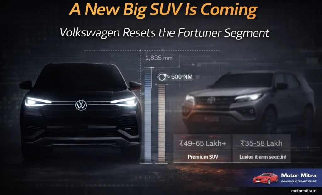 Volkswagen’s Bold Move: Fortuner-Rival SUV Set for India Launch 2026
