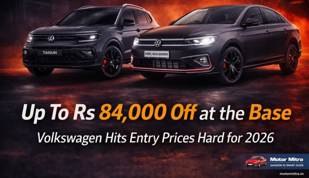ALERT! Volkswagen Taigun & Virtus Prices Drop for 2026– Base Variants Slashed by Up To Rs 84,000