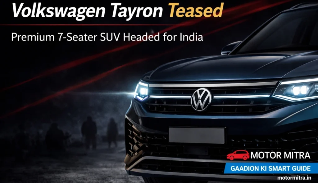 Fortuner, Gloster Alert! Volkswagen Tayron 7-Seater Teased Ahead of India Launch