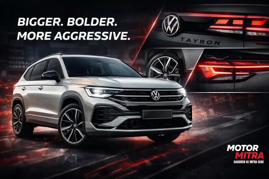 Volkswagen Tayron R-Line Breaks Cover for India 2026– Bigger, Sportier Than Tiguan