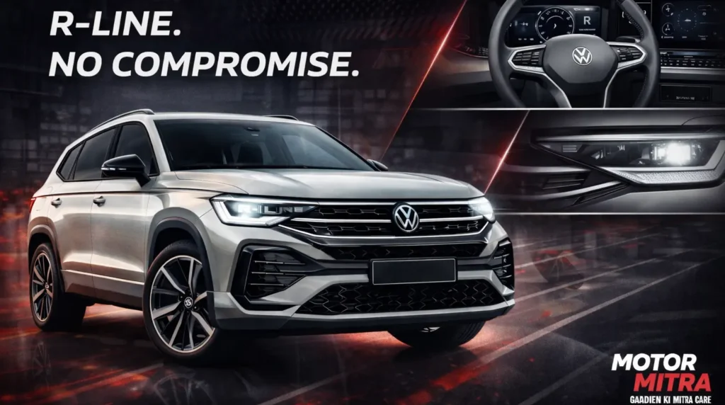 Volkswagen Tayron R-Line Breaks Cover for India 2026– Bigger, Sportier Than Tiguan