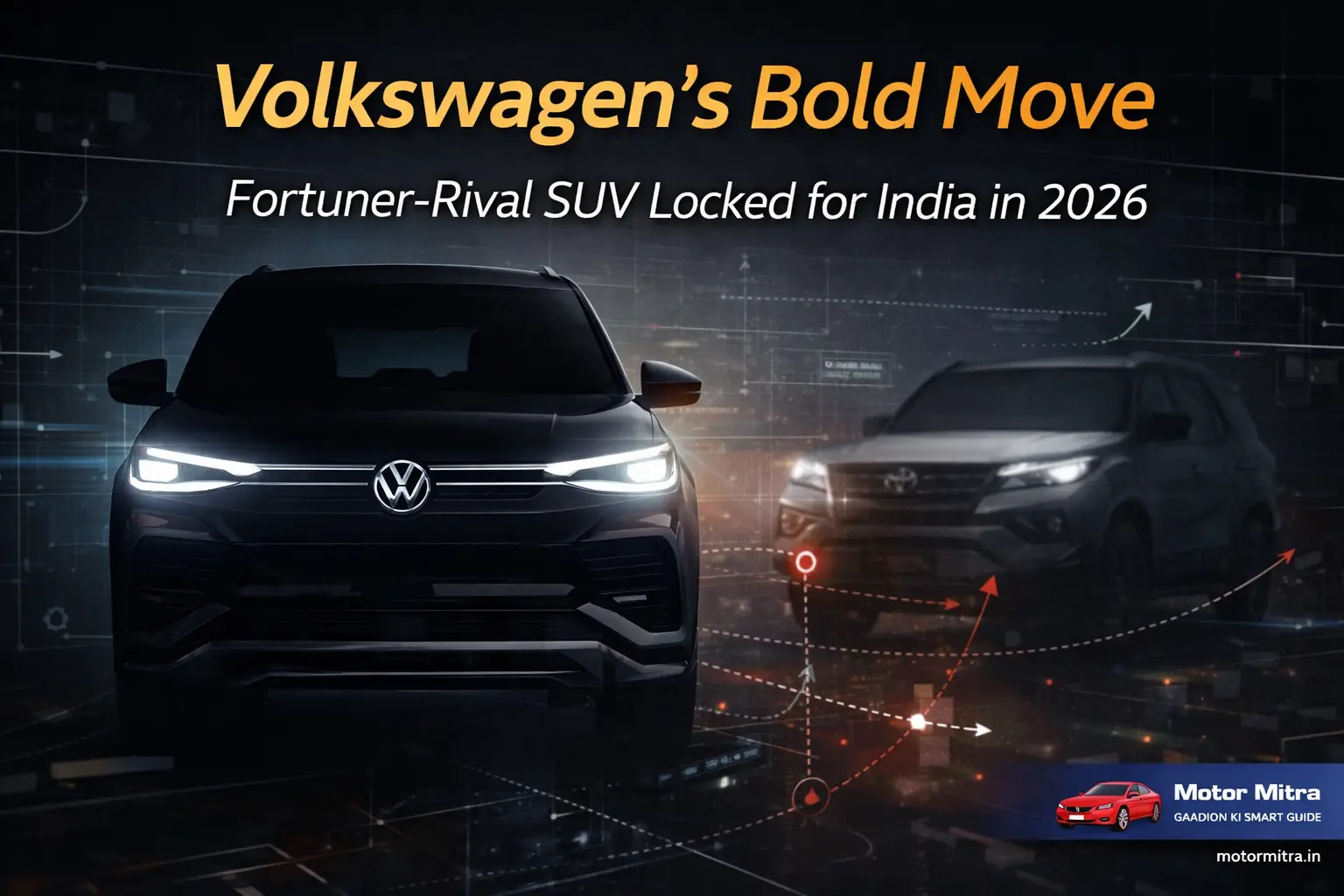 Volkswagen’s Bold Move: Fortuner-Rival SUV Set for India Launch 2026