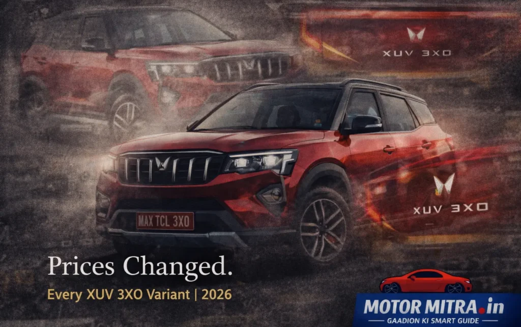 XUV 3XO Price Shock in 2026– Mahindra Revises Prices Across Variants