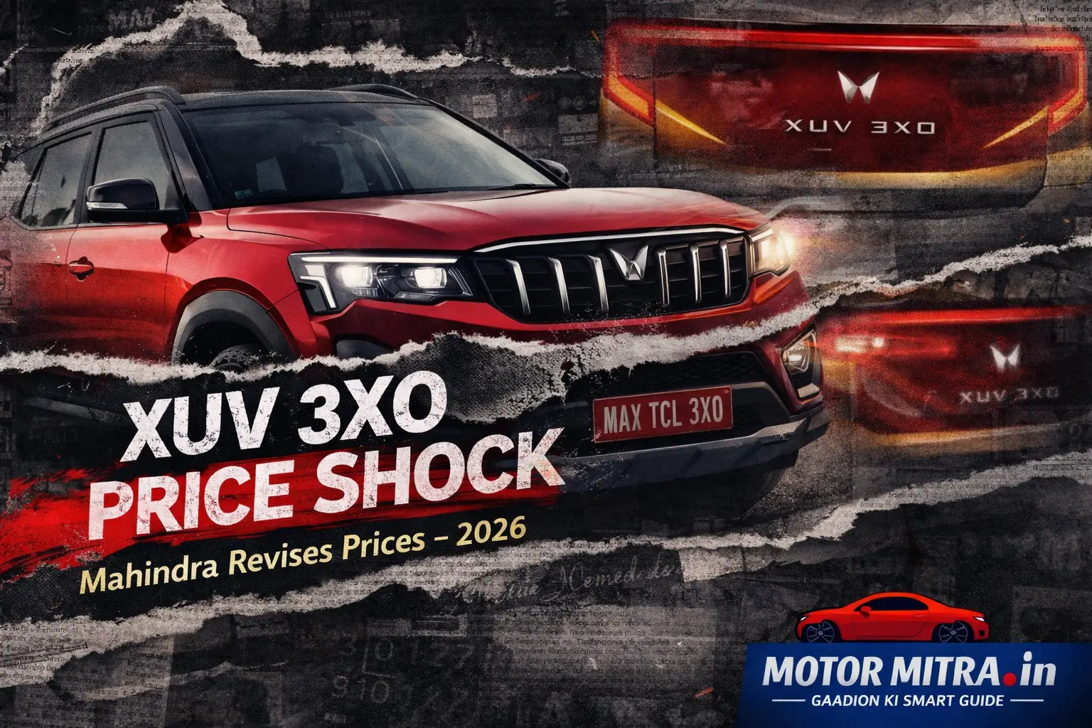 XUV 3XO Price Shock in 2026– Mahindra Revises Prices Across Variants
