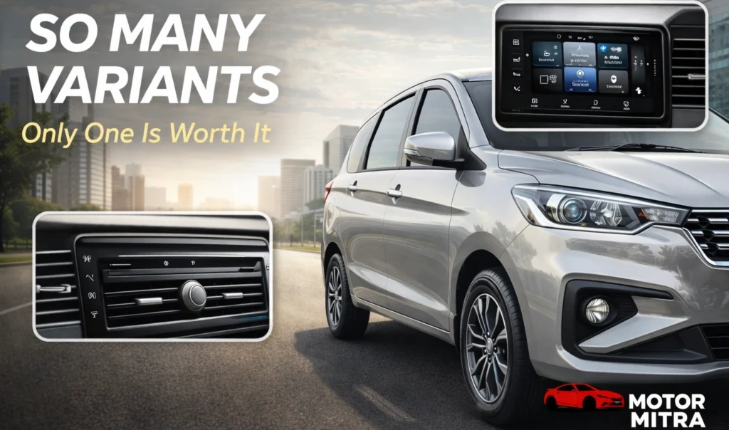 2026 Maruti Ertiga Variants Compared: Which One Is Worth Your Money?
