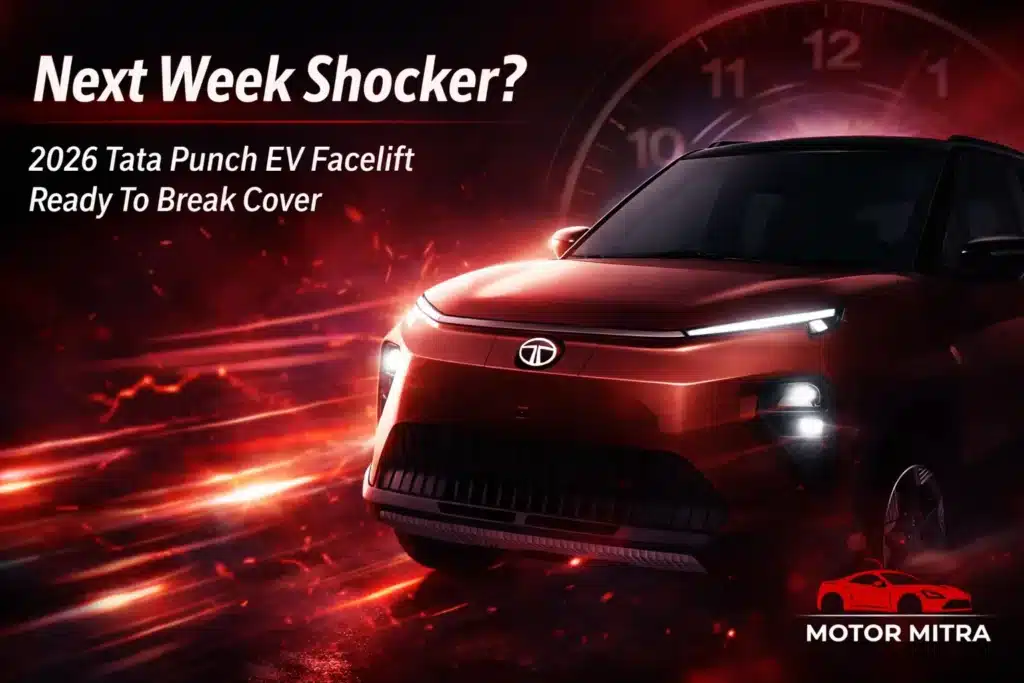 Next Week Shocker? 2026 Tata Punch EV Facelift Ready To Break Cover