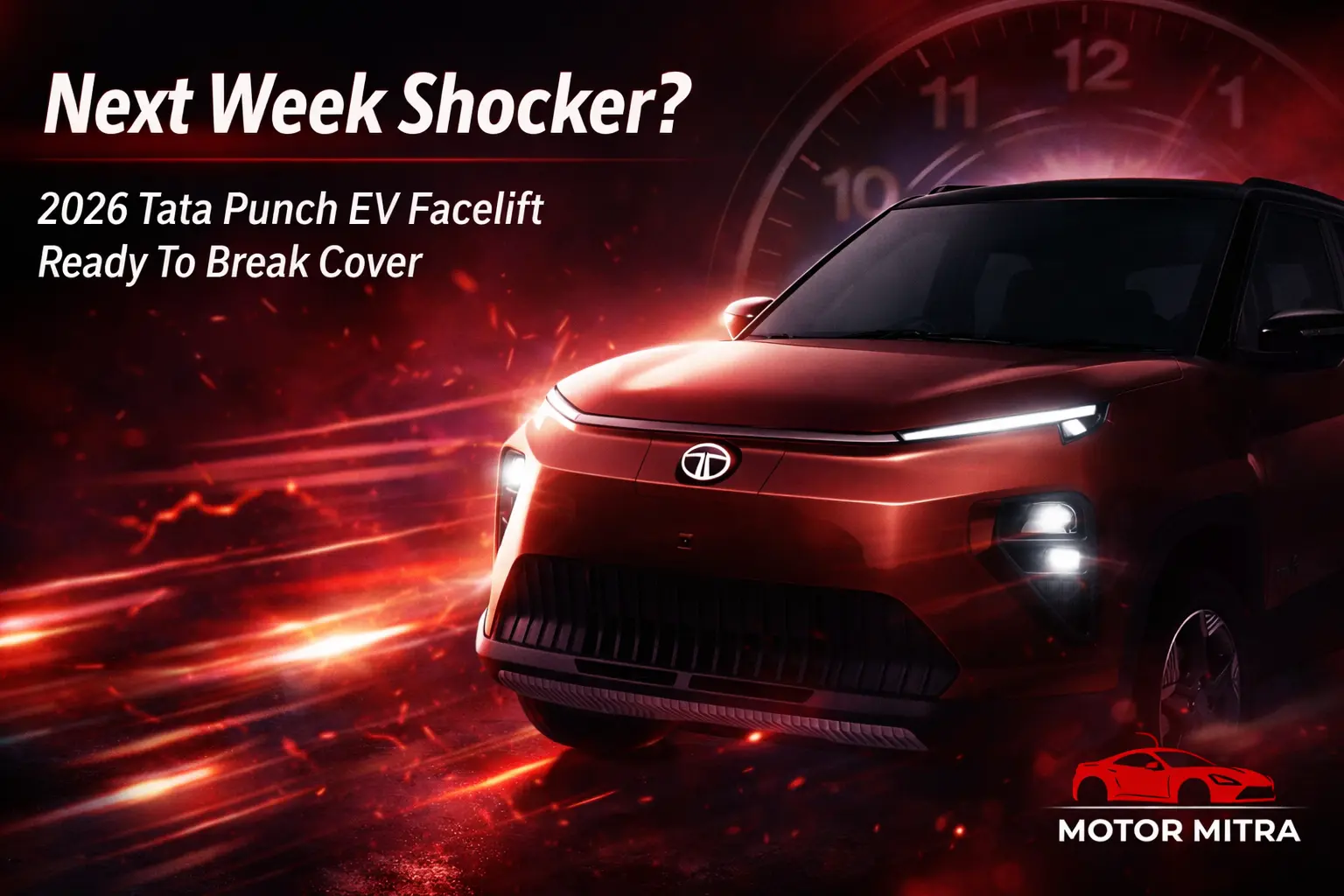 Next Week Shocker? 2026 Tata Punch EV Facelift Ready To Break Cover