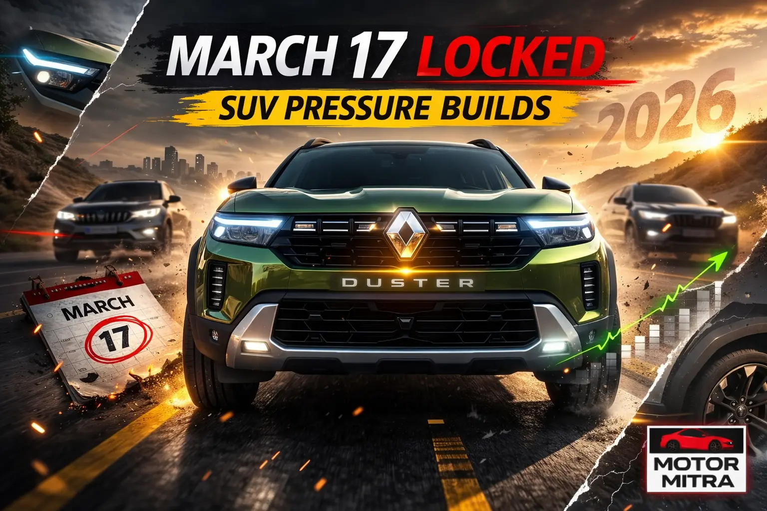 Duster Is Back? Renault Locks 17 March 2026— Big SUV Comeback Loading?