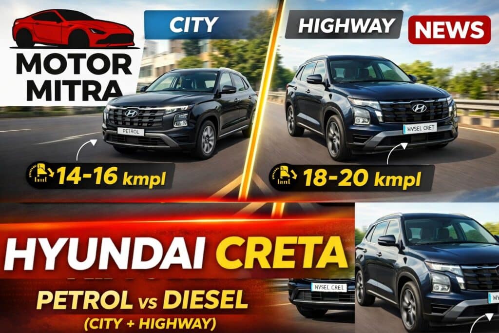 Hyundai Creta: Real Mileage of Petrol & Diesel (City + Highway) in 2026
