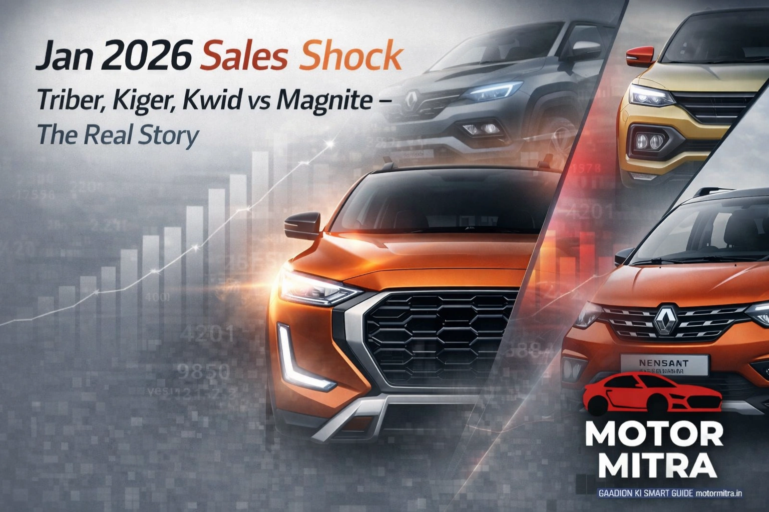 Jan 2026 Sales Shock: Triber, Kiger, Kwid vs Magnite – The Real Story