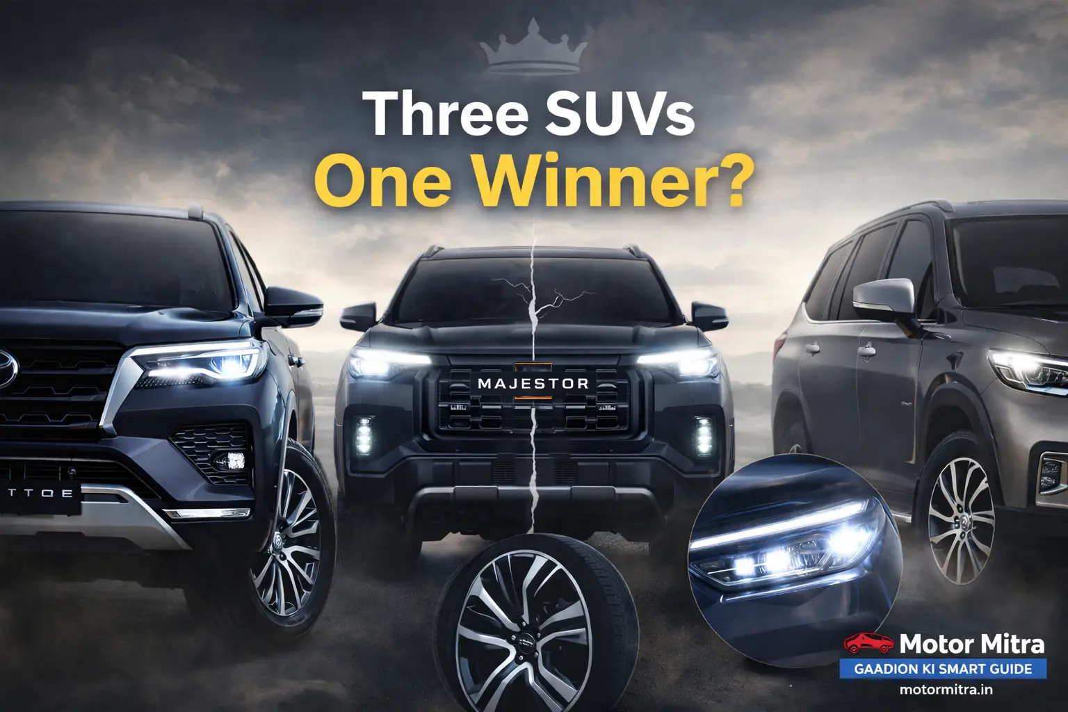 MG Majestor vs Fortuner vs Gloster — Which SUV Actually Wins?