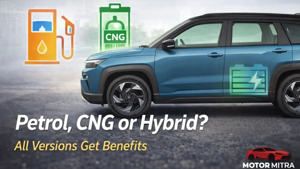 Maruti Victoris Gets Discounts Up to ₹78k — Petrol, CNG & Hybrid Benefit Explained