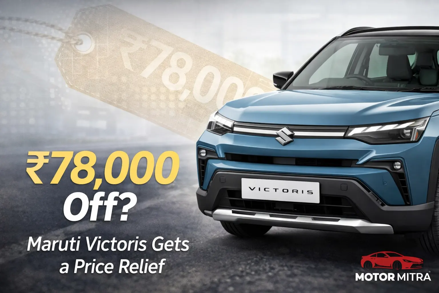 Maruti Victoris Gets Discounts Up to ₹78k — Petrol, CNG & Hybrid Benefit Explained