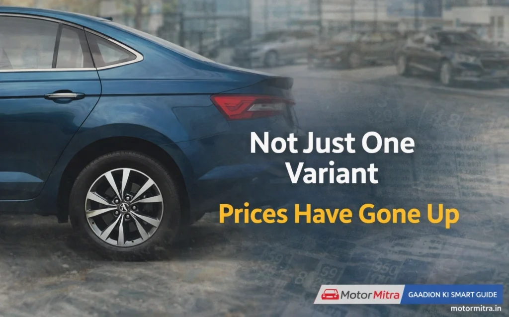 Skoda Slavia Just Got More Expensive – Prices Hiked by Over ₹33,000