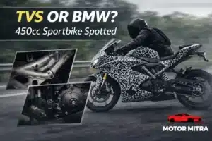 TVS Apache RR 450 Spied for the First Time, BMW F 450 RR Connection Suspected