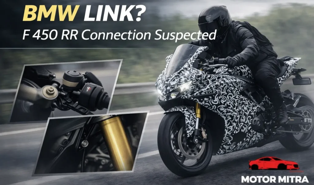 TVS Apache RR 450 Spied for the First Time, BMW F 450 RR Connection Suspected