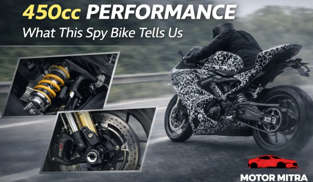 TVS Apache RR 450 Spied for the First Time, BMW F 450 RR Connection Suspected