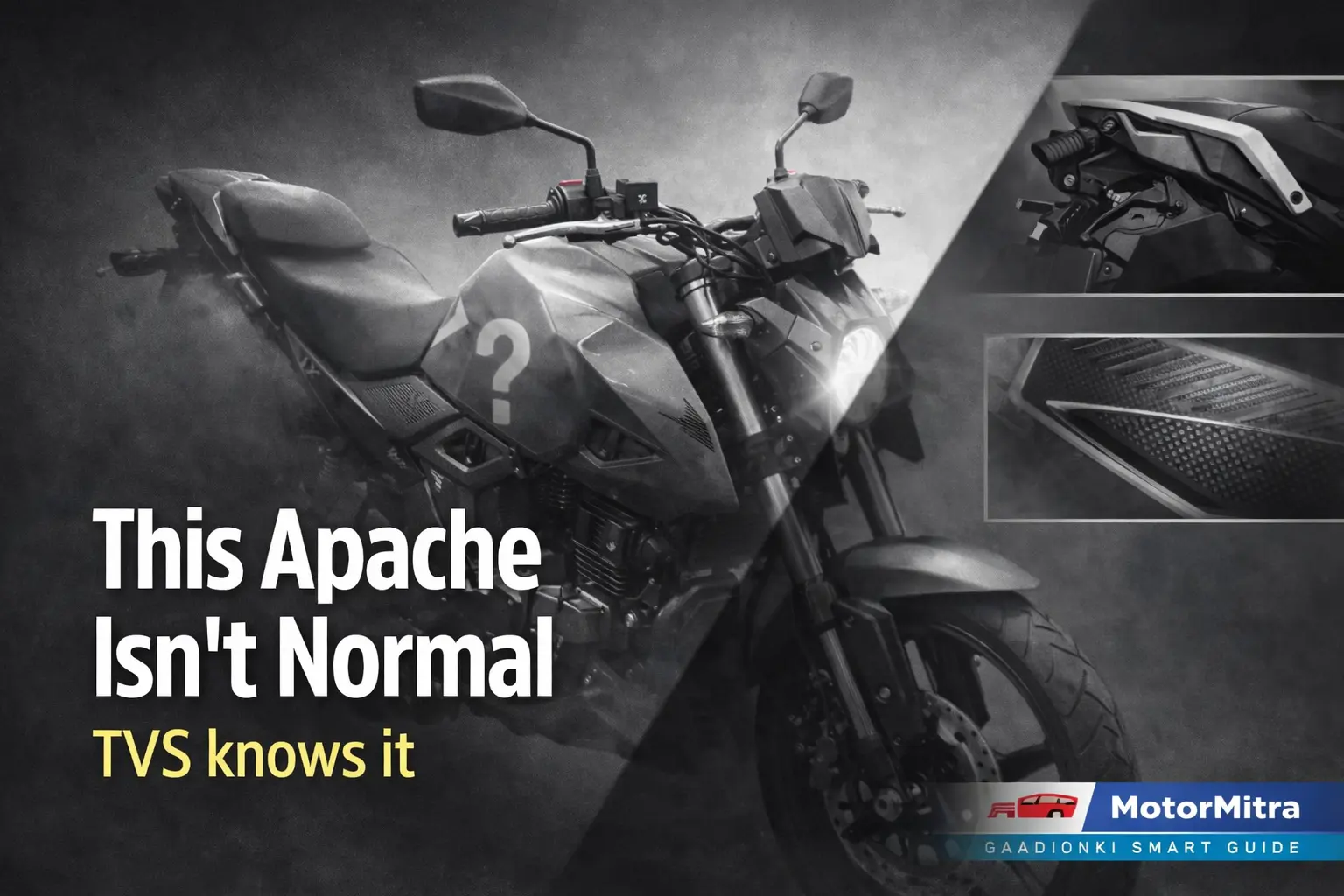 TVS Apache RTR Hyprstunt Patented in India—Is TVS Secretly Building a Factory Stunt Bike?