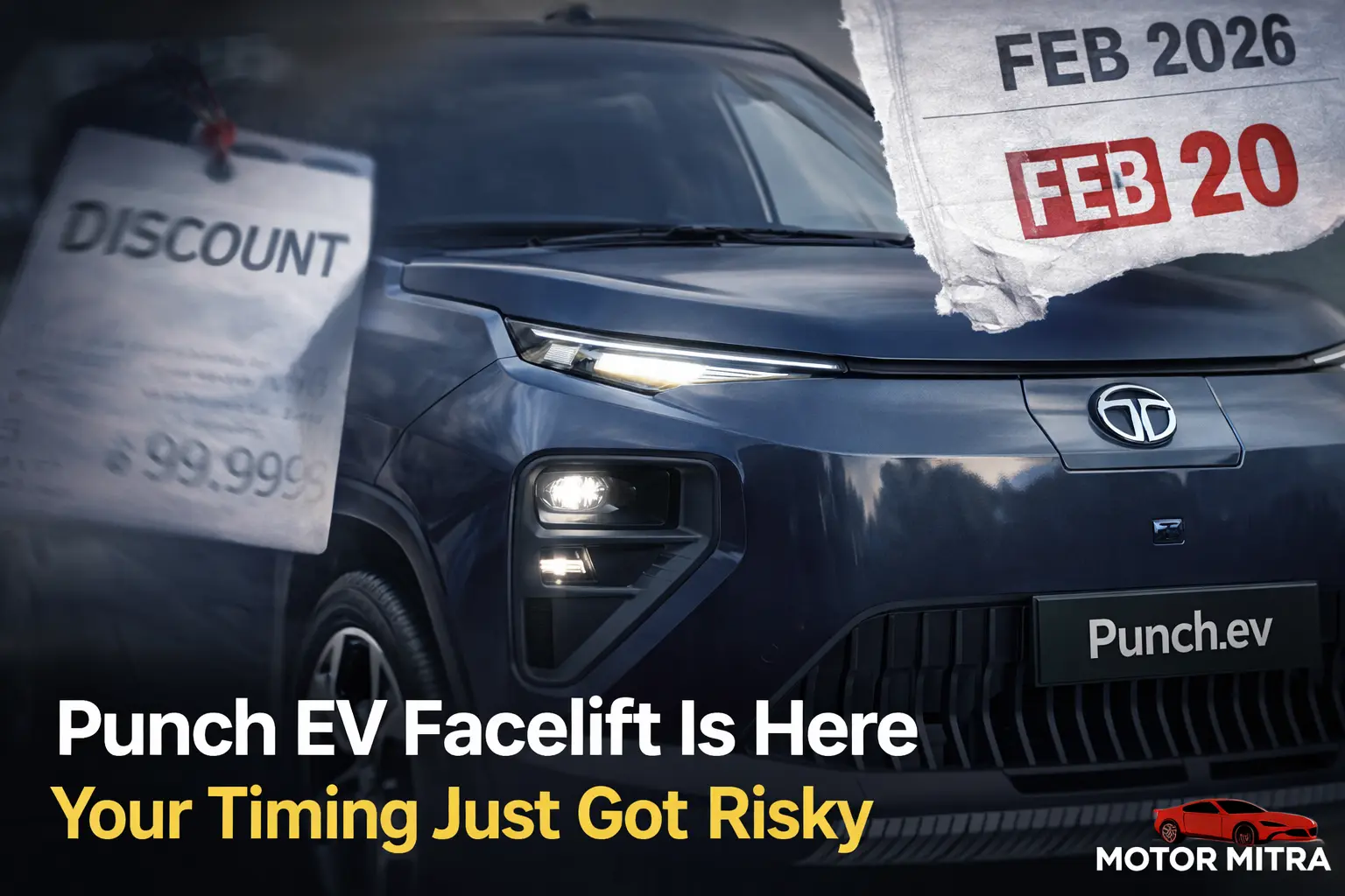 Tata Punch EV Facelift Drops on Feb 20 — This Changes the Buying Game