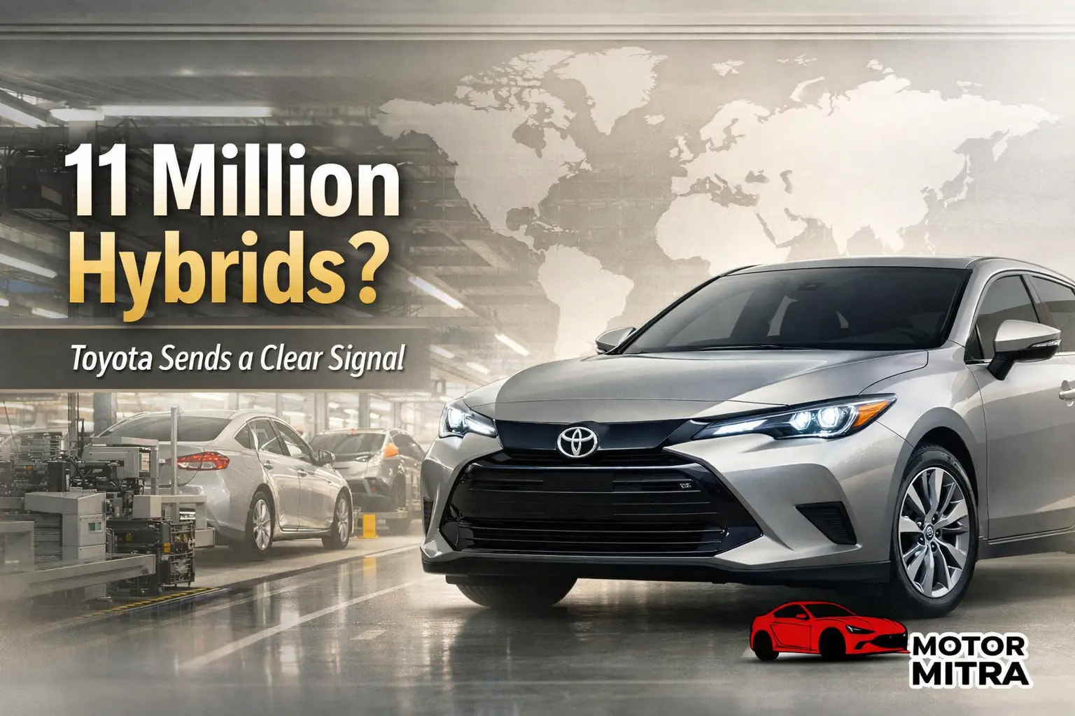 Toyota Bets Big on Hybrids With an 11-Million-Car Plan — What It Signals