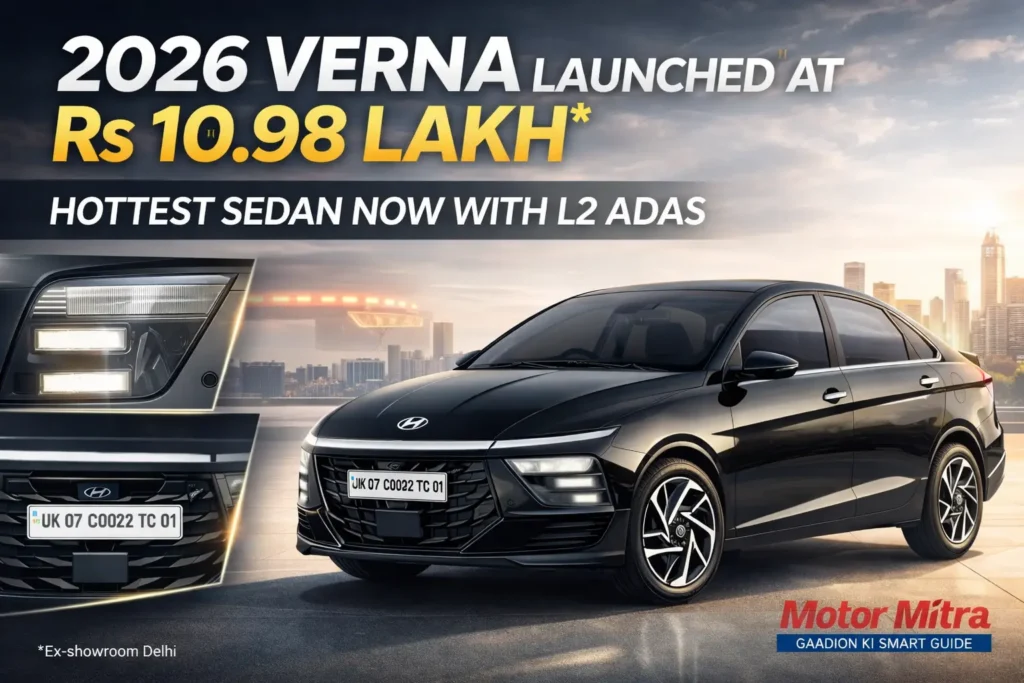 2026 Hyundai Verna Launched At Rs 10.98 Lakh — What Do These 25 Updates And L2 ADAS Really Change