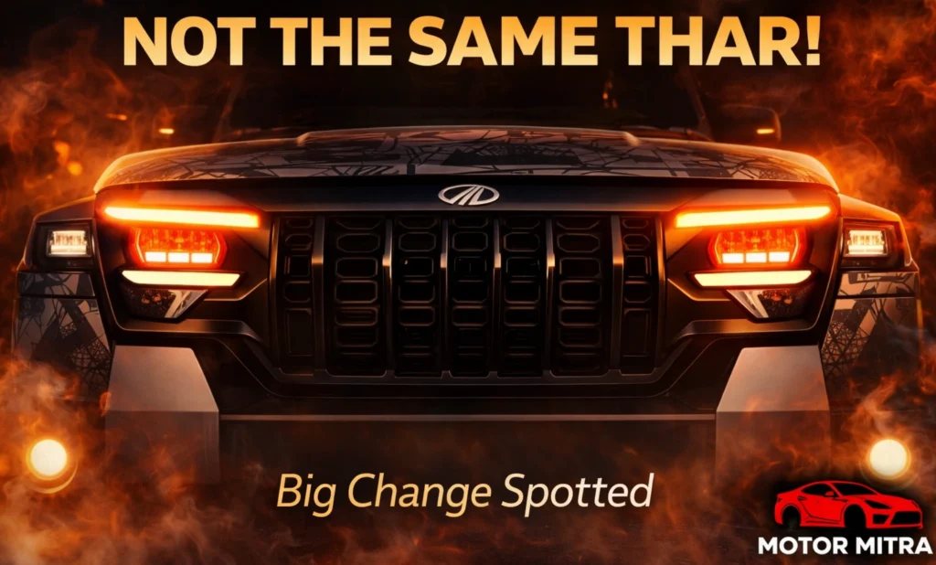 2026 Mahindra Thar Facelift Spied – Roxx Inspired Design, What’s New?