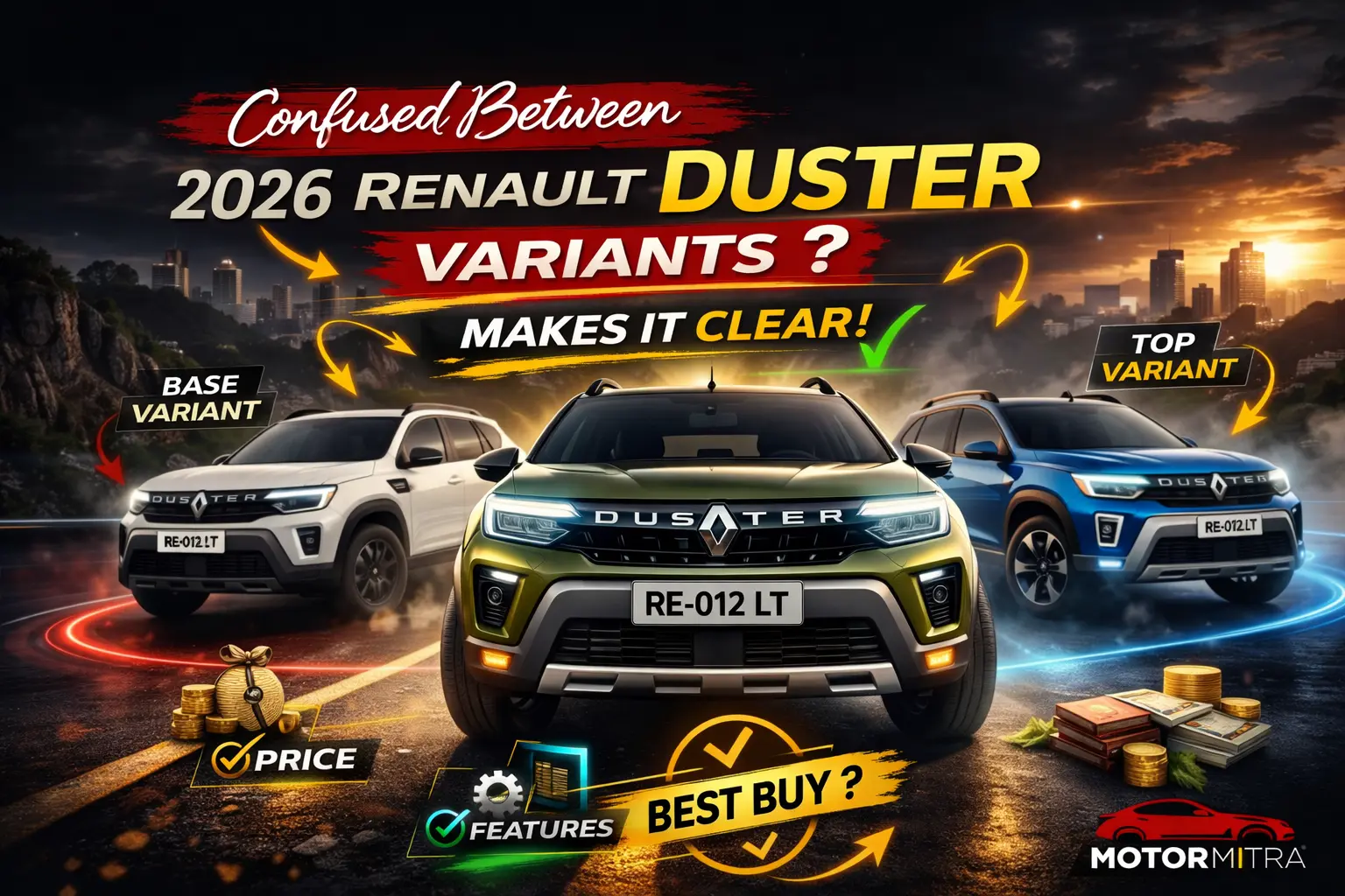Confused Between 2026 Renault Duster Variants? This Breakdown Makes It Clear