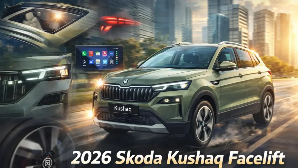 Panoramic Sunroof & 8 Speed AT! 2026 Skoda Kushaq Facelift Launched at ₹10.69 Lakh—Check New Features!