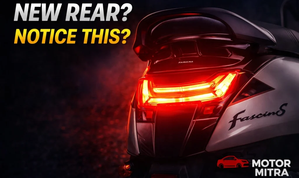 2026 Yamaha Fascino 125 Spotted — But This Rear Design Change Is Unexpected