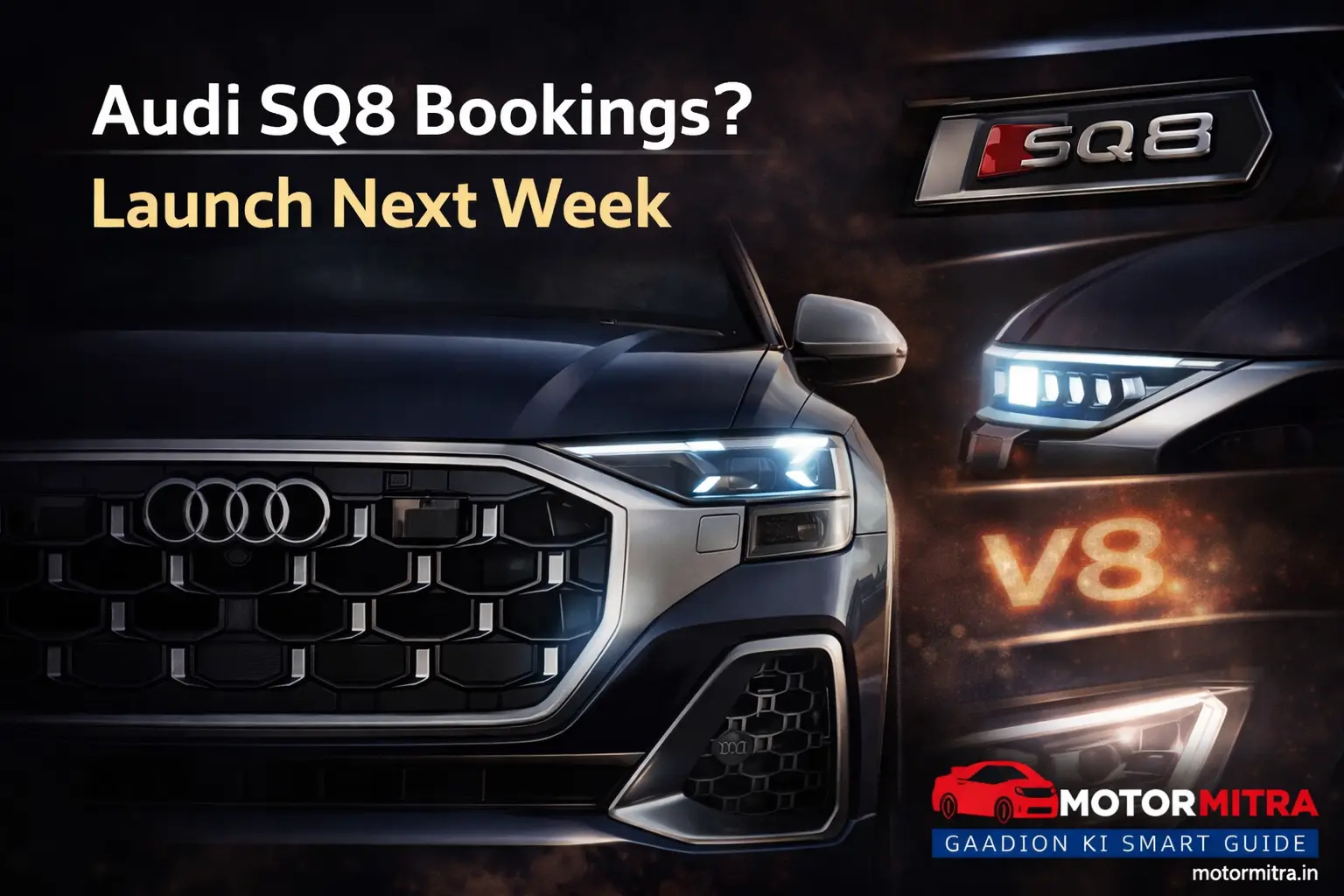 Audi SQ8 Booking Window Opens — Launch Countdown Begins