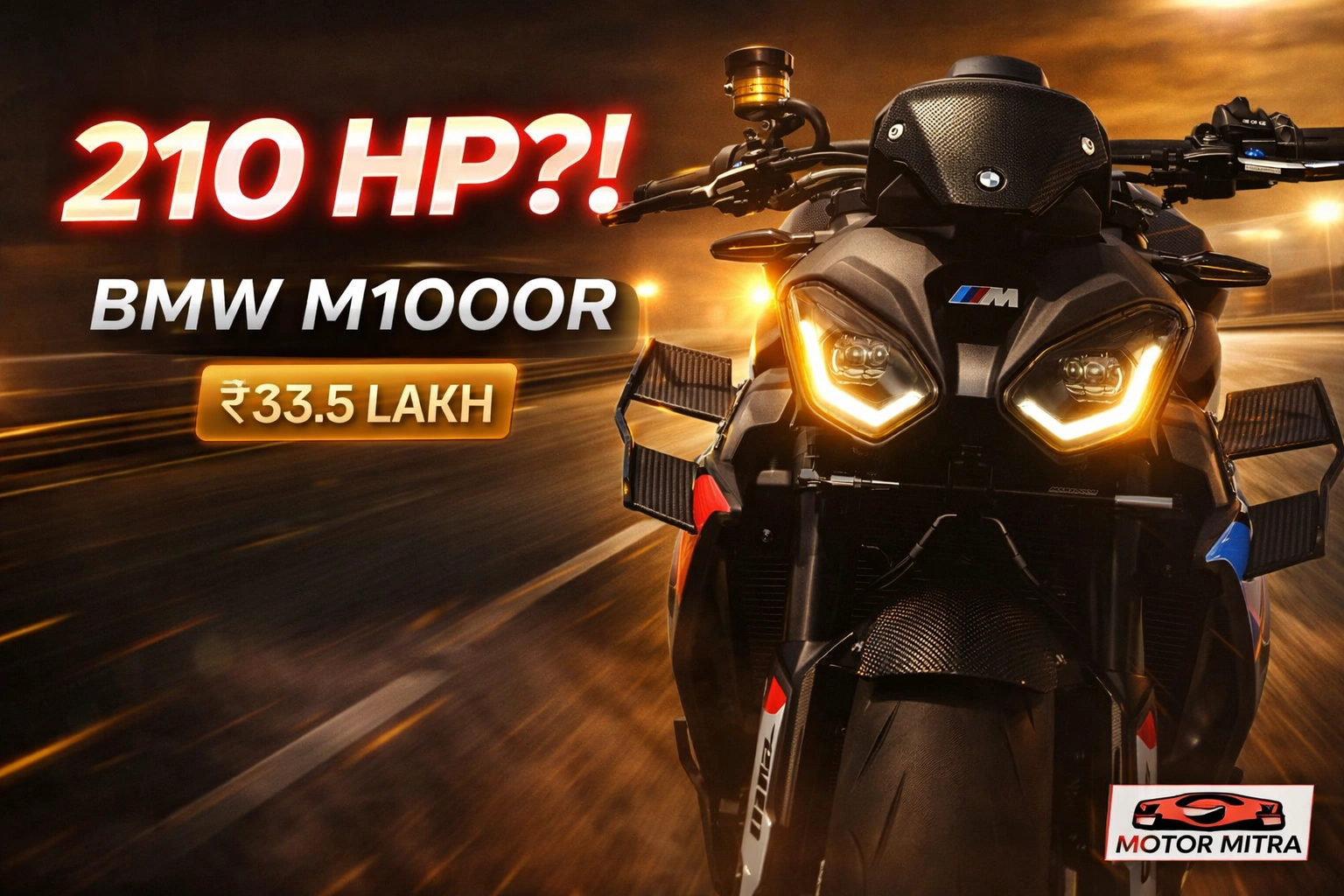 BMW M 1000 R India Launch: 210 HP Super Roadster at ₹33.5 Lakh – Better Than the Streetfighter?