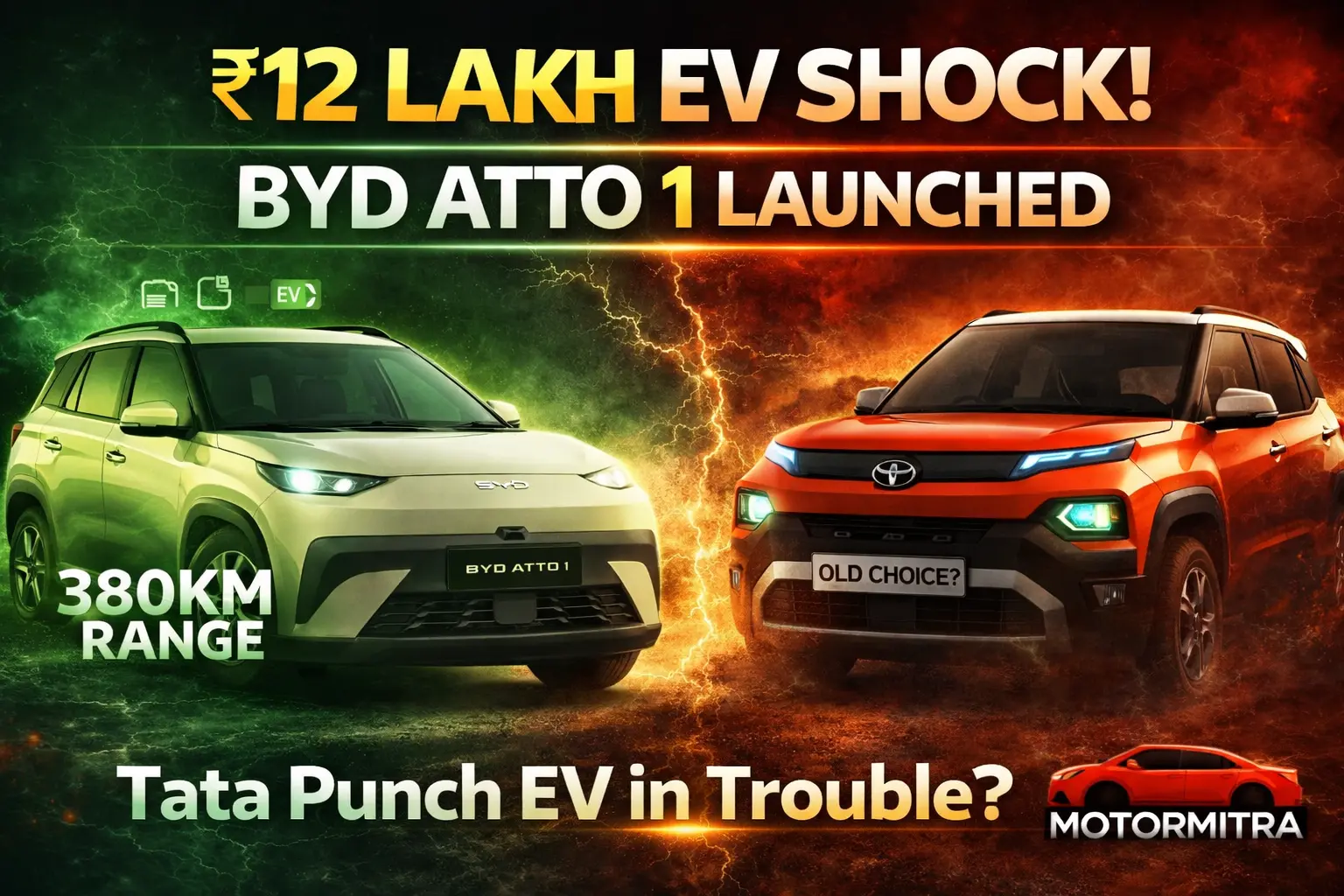 BYD Atto 1 Price, Range & Features: ₹12.32 Lakh EV vs Tata Punch EV Explained