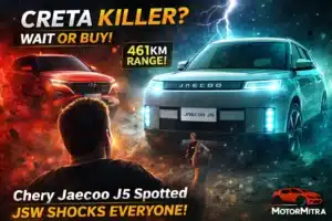 Secret SUV Spotted in India! Chery Jaecoo J5 EV Testing Under JSW Shocks Everyone