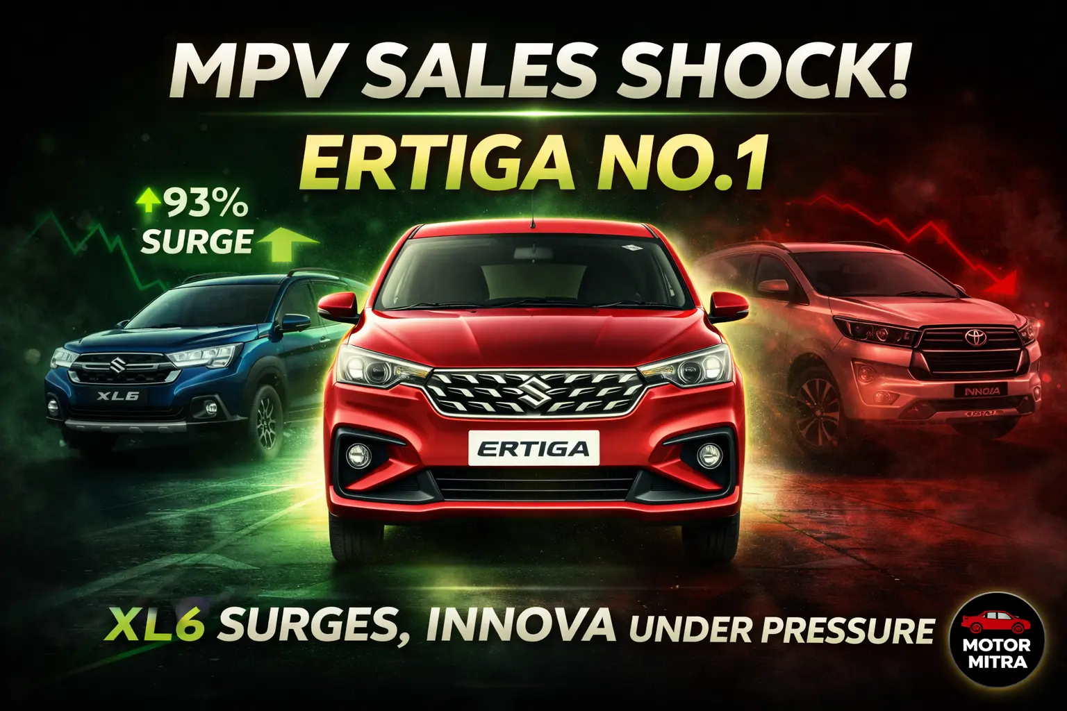 Ertiga No. 1, XL6 Surges 93%! Feb 2026 MPV Sales Report: Carens & Innova Feel the Heat!