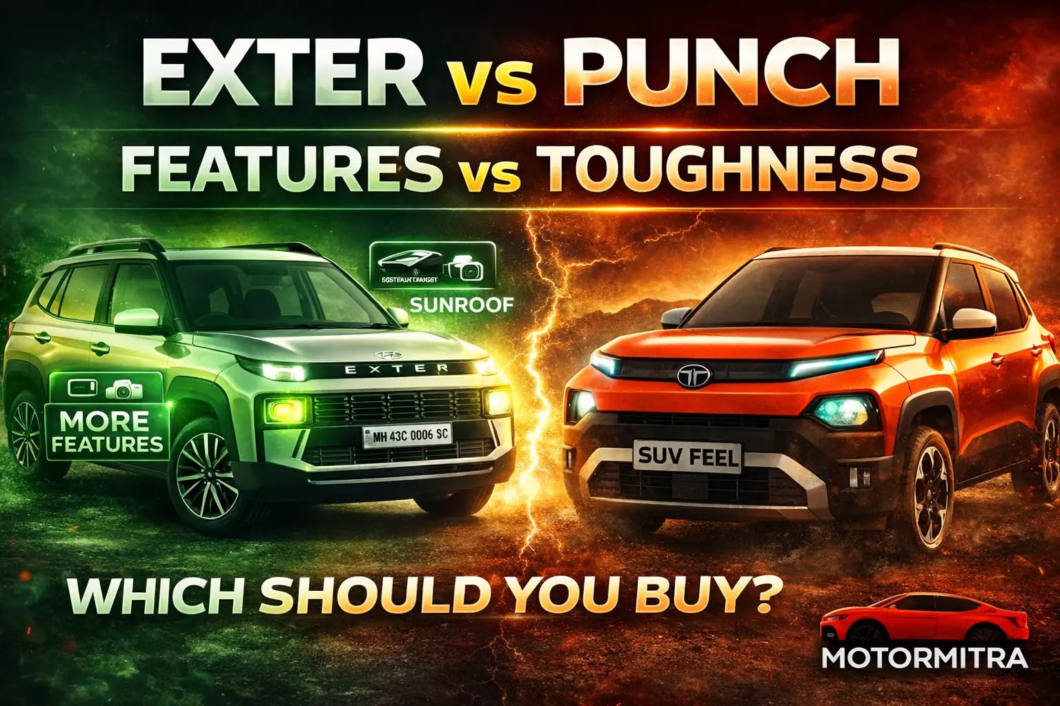 Hyundai Exter HX 6 vs Tata Punch Adventure S: Price, Features, Which Is Better?