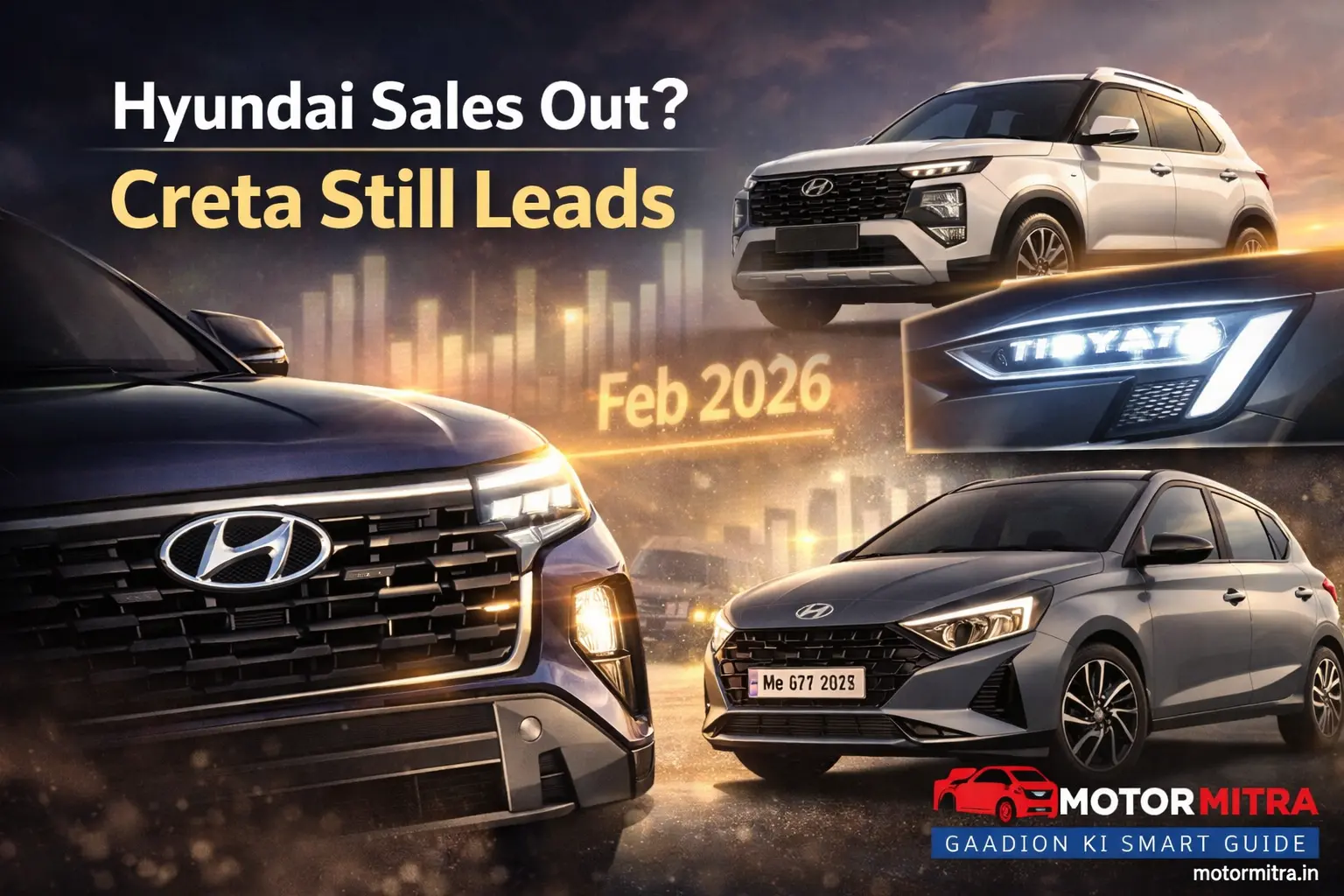 Hyundai Feb 2026 Sales Breakdown — Creta Still Leads, But A Surprise Follows