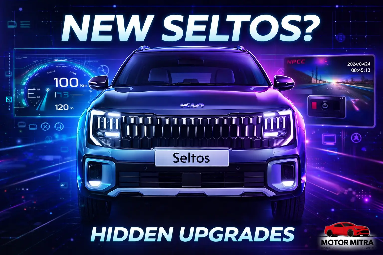 Finally, HUD & Dashcam! Kia Seltos GTX (O) & X-Line (O) Revealed with 5-Star BNCAP Safety!