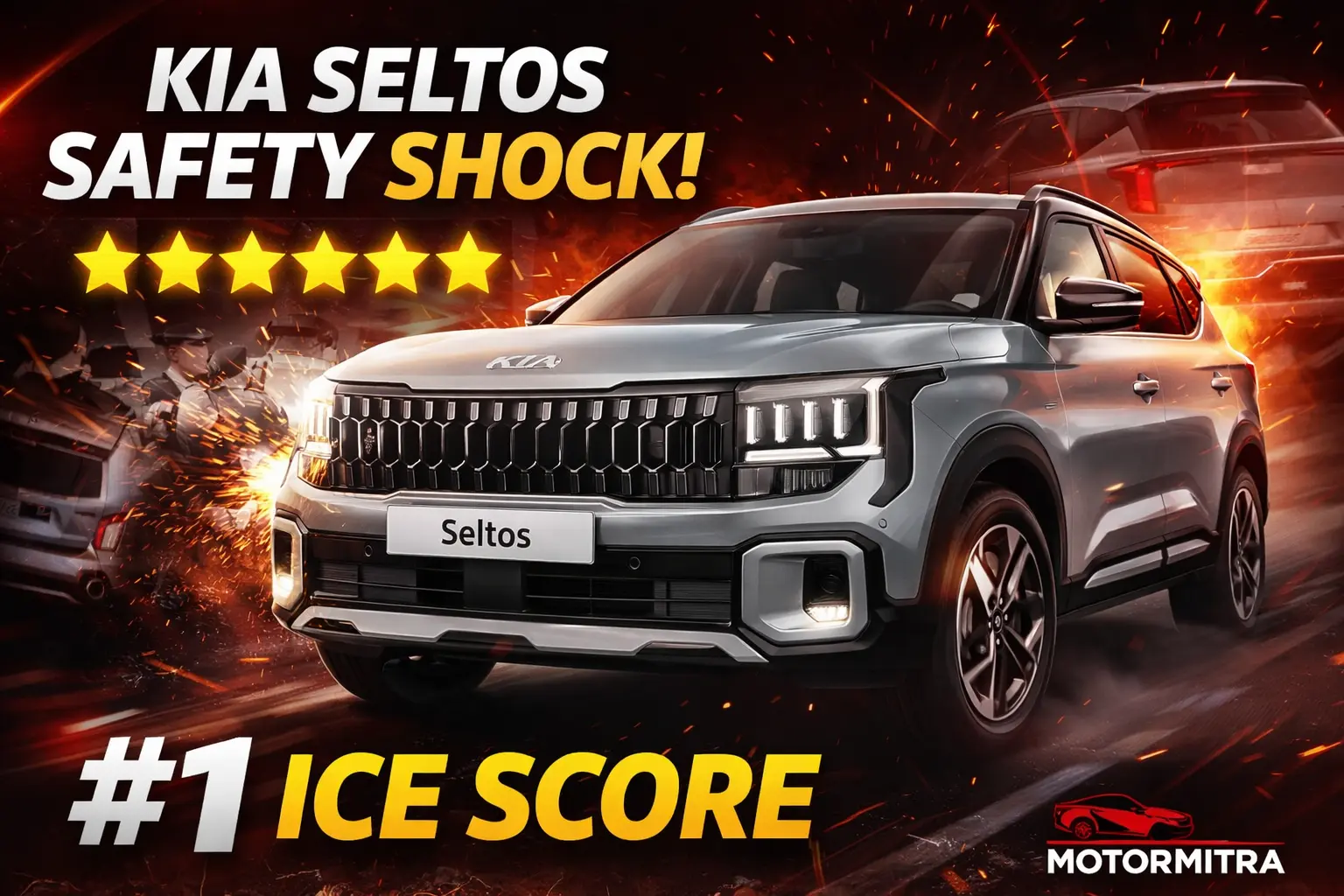 Kia Seltos Shocks India – Becomes Highest Scoring ICE Car in Bharat NCAP!