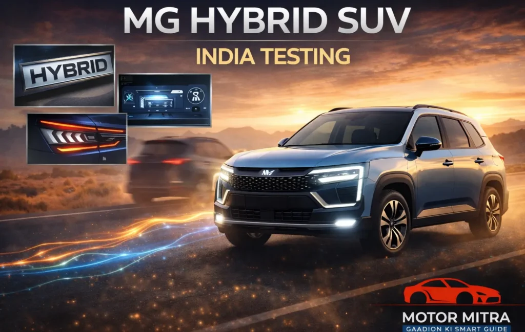 MG Starlight 560 Hybrid Spied in India — Electrified SUV Test Mules Begin Local Testing