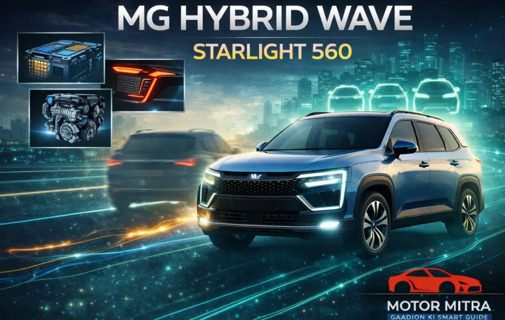MG Starlight 560 Hybrid Spied in India — Electrified SUV Test Mules Begin Local Testing
