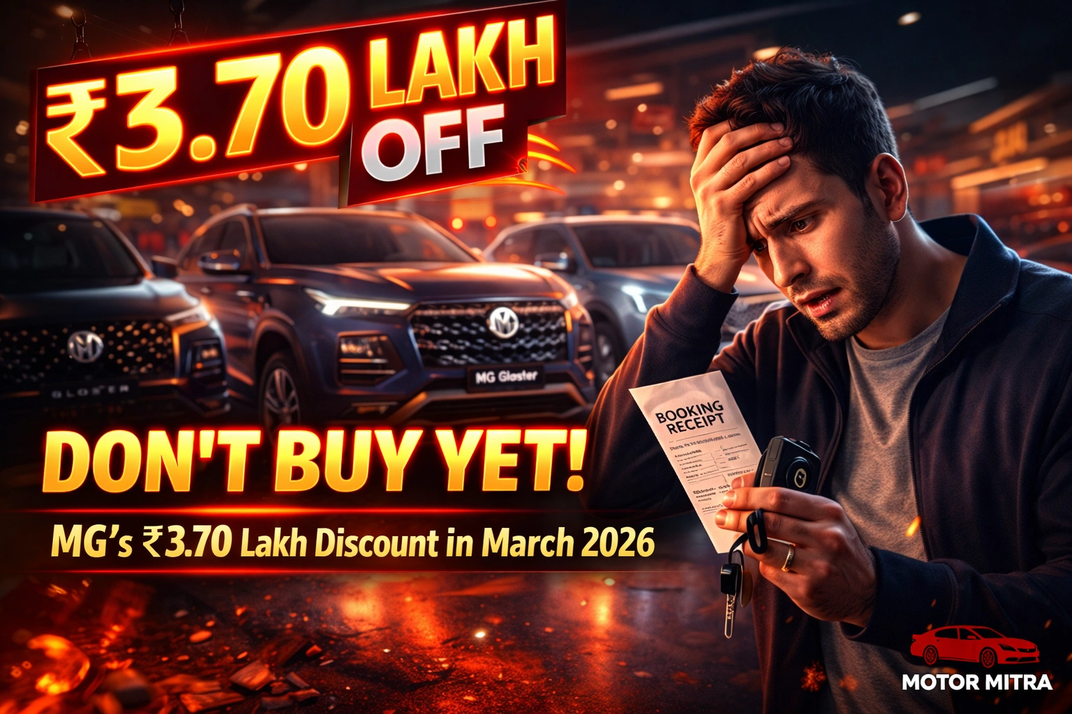 MG Discounts March 2026: Up to ₹3.70 Lakh Off on Comet EV, Hector, Gloster & More