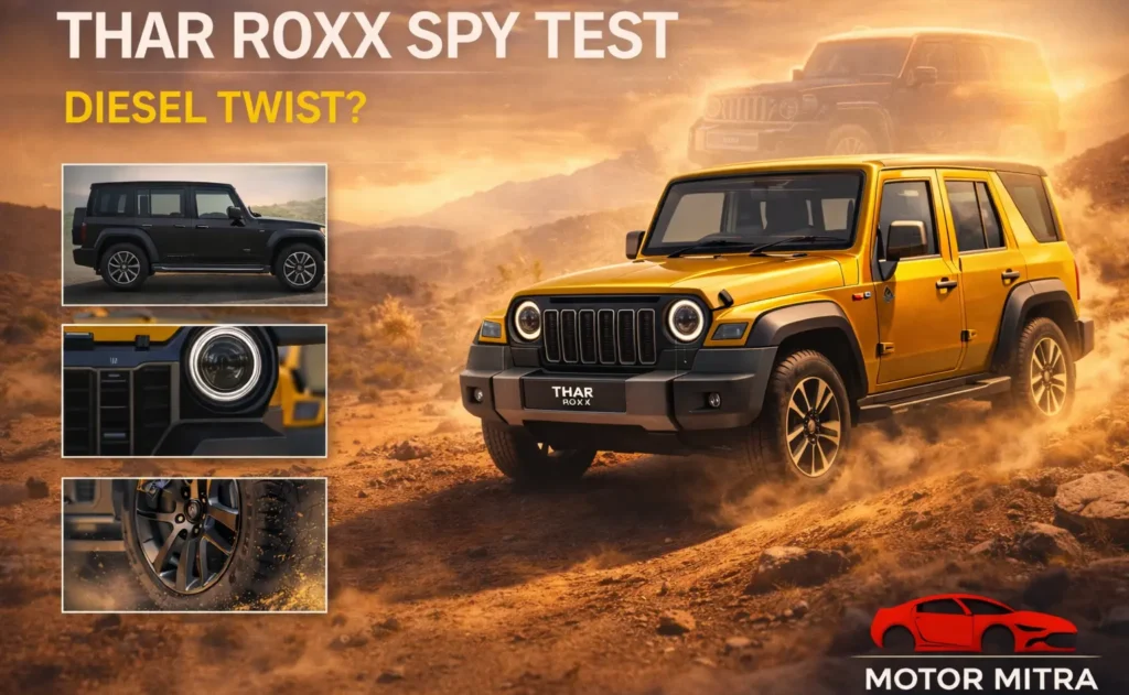 Mahindra Thar Roxx Spy Shots Surface — A New 1.5L Diesel Could Be The Twist