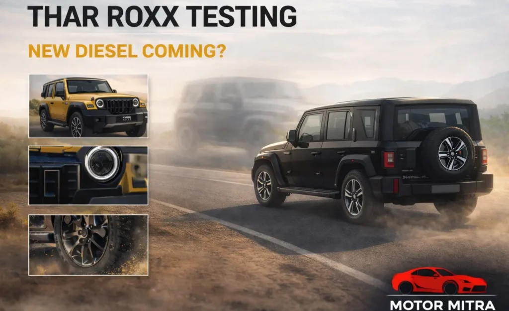 Mahindra Thar Roxx Spy Shots Surface — A New 1.5L Diesel Could Be The Twist