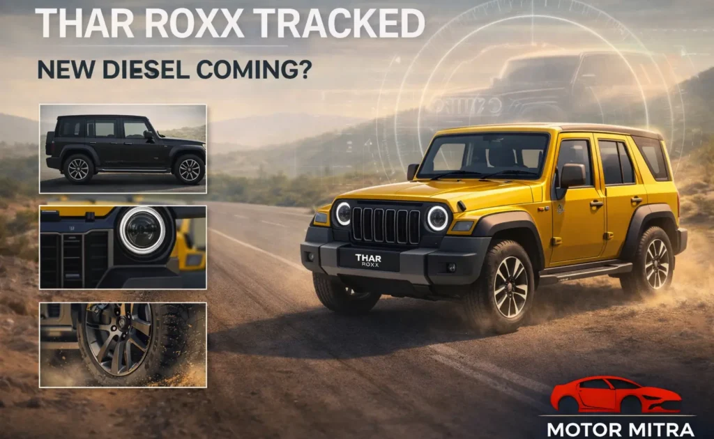 Mahindra Thar Roxx Spy Shots Surface — A New 1.5L Diesel Could Be The Twist