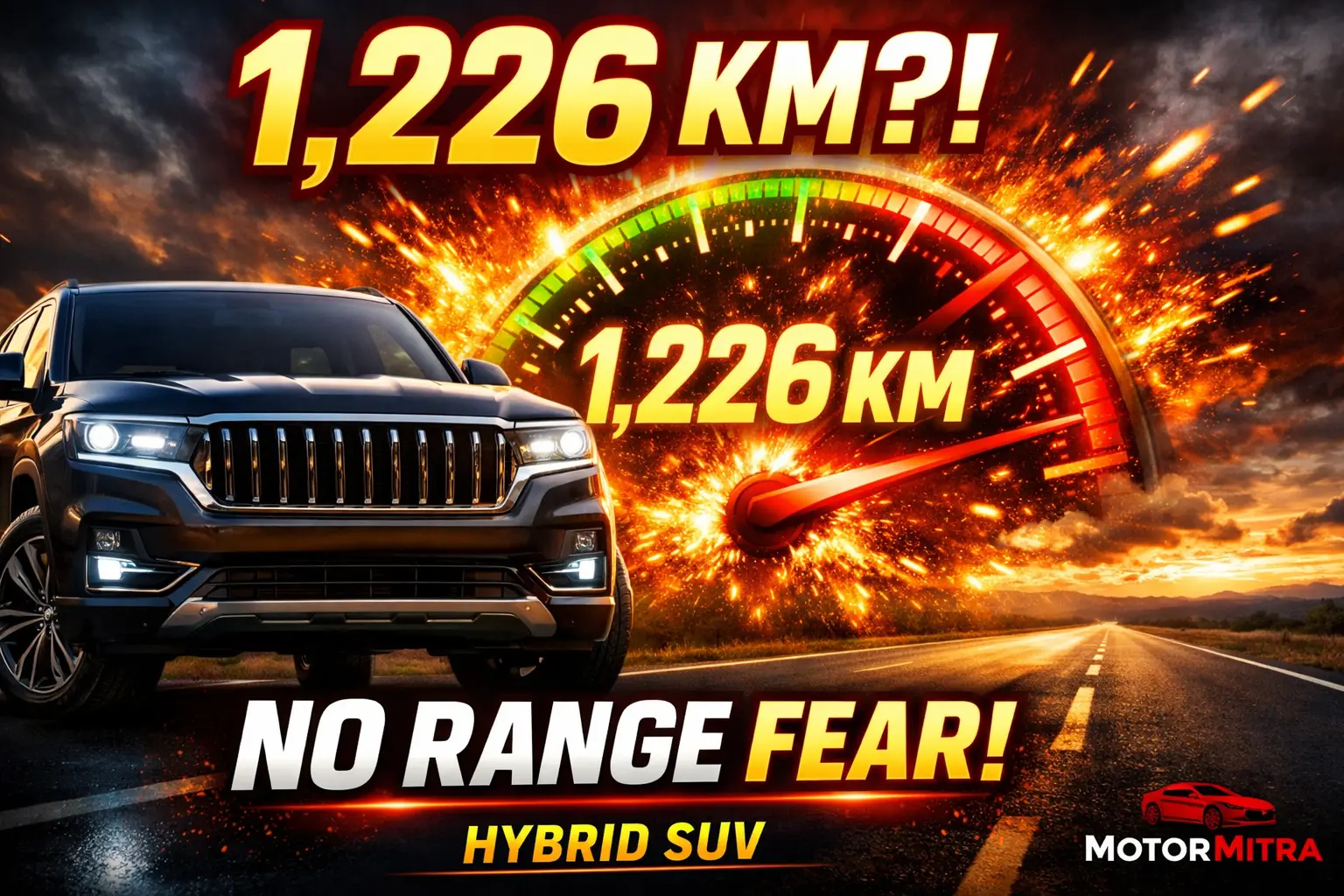 1,226 KM Range?! This New Luxury Hybrid SUV Just Patented In India!