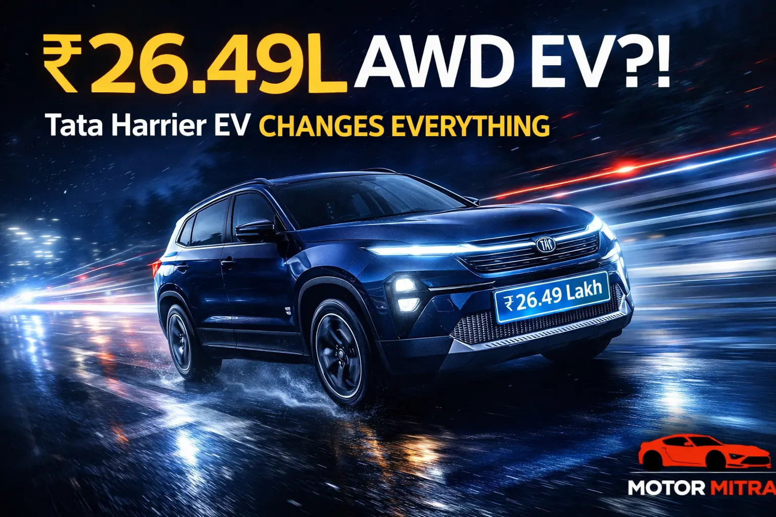 Tata Harrier EV Fearless+ QWD Launched at ₹26.49 Lakh—Saves You ₹2.5 Lakh!